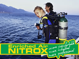 curso instructor de buceo de aire enriquecido, NITORX